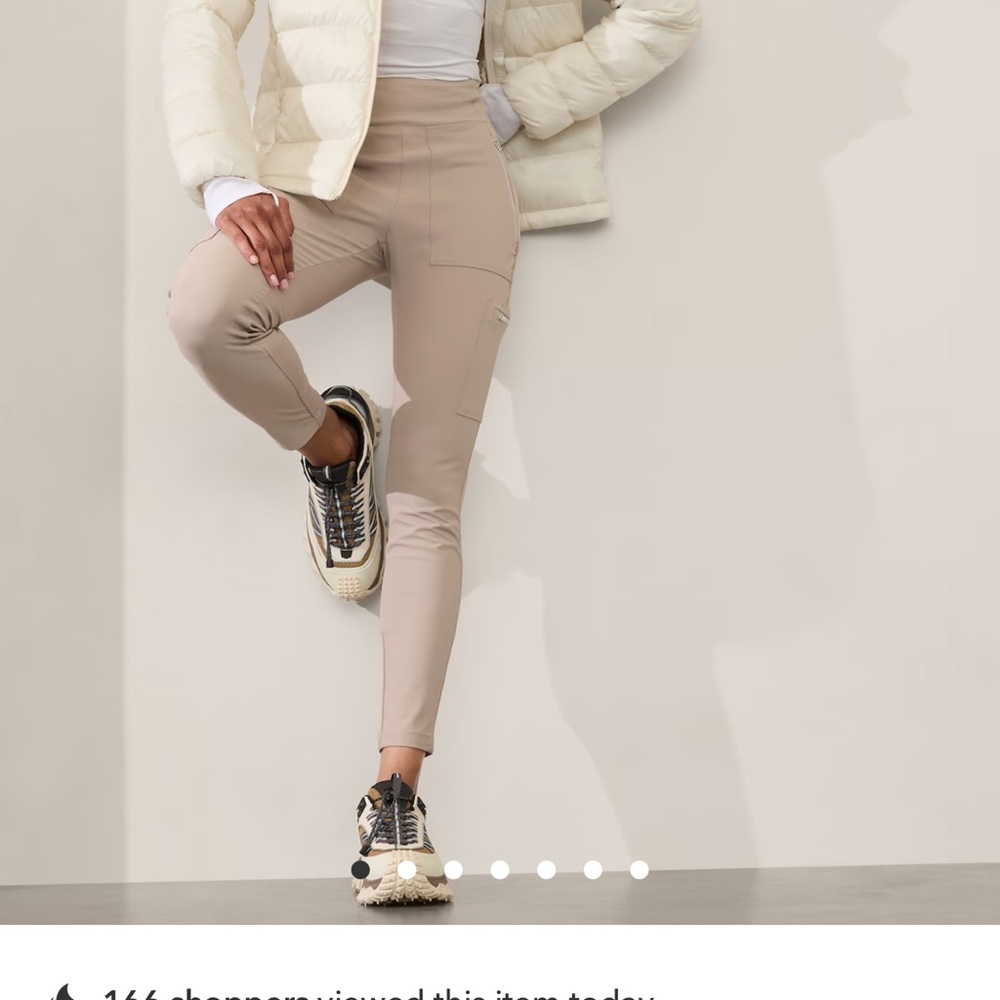 Athleta Tan Skinny Ankle-Length Pants